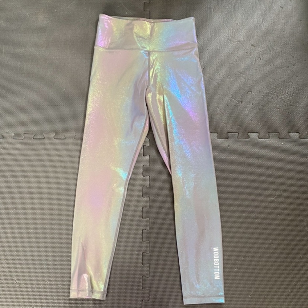 Wodbottom brownish-gray shiney hiney leggings, S